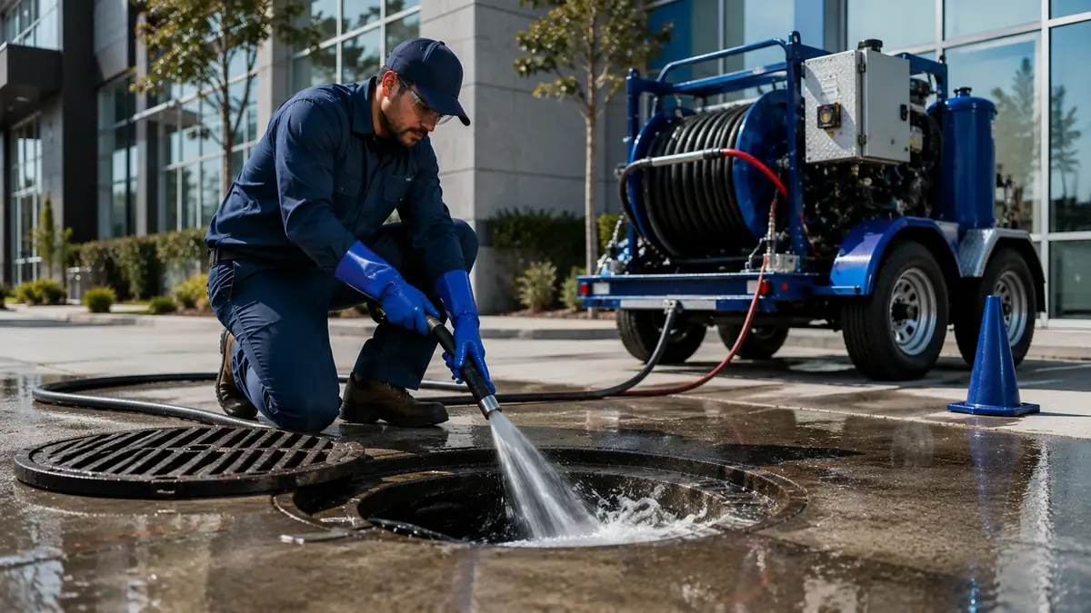 Commercial Hydro Jet Drain Cleaning in Montclair
