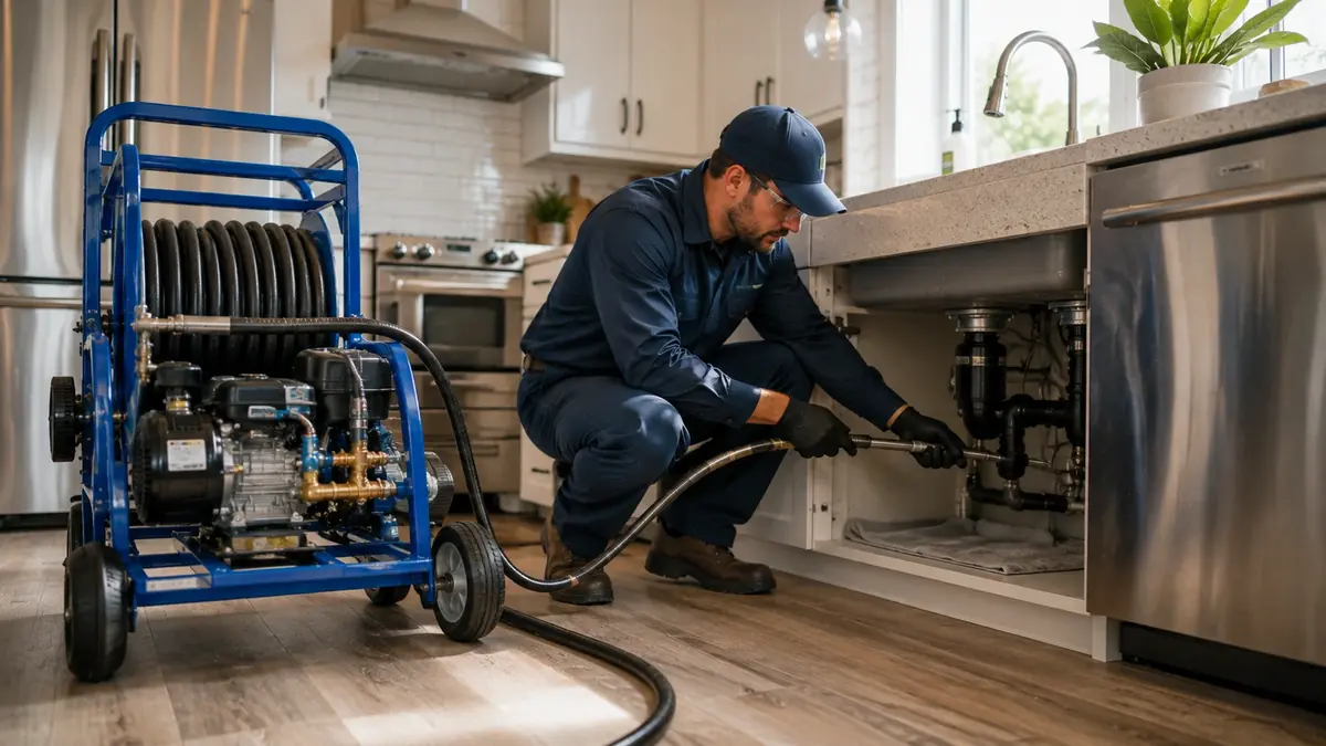 Kitchen Drain Hydro Jetting in Montclair